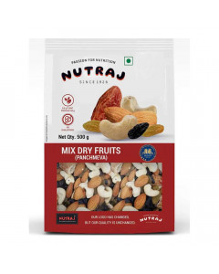 NUTRAJ MIX DRY FRUITS (PANCHMEVA) 500 GM
