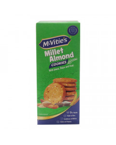 MCVITIES MILLET ALMOND COOKIES 73.6 GM MCVITIES MILLET ALMOND COOKIES 73.6 GM