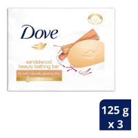 DOVE SANDALWOOD BEAUTY BATHING BAR 3X  125.00 GM