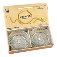 CAMELLIA GLASS BOWL SET 2.00 PCS