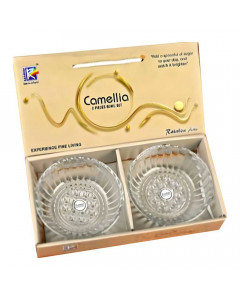 CAMELLIA GLASS BOWL SET 2.00 PCS