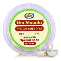 CYCLE OM SHANTI SPECIAL GHEE DIYA 30.00 PCS
