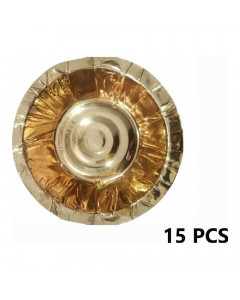 GOLDEN DISPOSABLE BOWL 6 INCH 15.00 PCS PACKET GOLDEN DISPOSABLE BOWL 6 INCH 15.00 PCS PACKET
