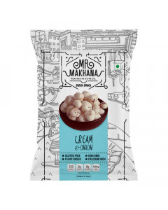 MR.-MAKHANA CREAM & ONION ROASTED MAKHANA 21 GM MR.-MAKHANA CREAM & ONION ROASTED MAKHANA 21 GM