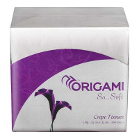 ORIGAMI SO SOFT TABLE TOP NAPKINS 32X32 CM 1 PLY 100 SERVIETTES 1.00 NO