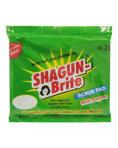 SHAGUN BRITE SCRUB PAD 15X10 CM S-XL 1.00 PCS SHAGUN BRITE SCRUB PAD 15X10 CM S-XL 1.00 PCS