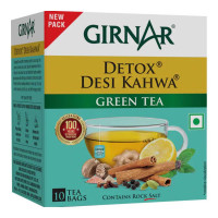 GIRNAR GREEN TEA DESI KAHWA 10 BAGS 1.00 NO