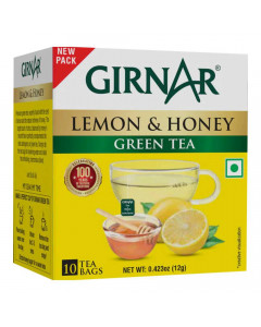 GIRNAR GREEN TEA LEMON & HONEY 10 BAGS 1.00 NO GIRNAR GREEN TEA LEMON & HONEY 10 BAGS 1.00 NO