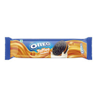 CADBURY OREO TOFFEE CRUNCH FLAVOUR CREME SANDWICH BISCUIT 125.25 GM