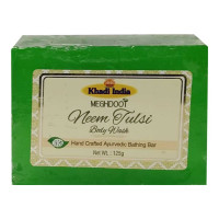 KHADI INDIA NEEM TULSI BATHING BAR 125.00 GM