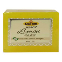 KHADI INDIA LEMON BATHING BAR 125.00 GM KHADI INDIA LEMON BATHING BAR 125.00 GM