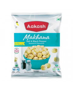 AAKASH MAKHANA SALT & BLACK PEPPER 30 GM