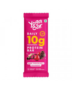 YOGABAR DAILY PROTEIN BAR DARK CHOCOLATE CRANBERRY 50 GM