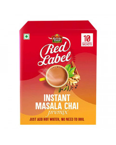 BROOKE BOND RED LABEL INSTANT MASALA CHAI PREMIX 10 SACHETS 1.00 NO BROOKE BOND RED LABEL INSTANT MASALA CHAI PREMIX 10 SACHETS 1.00 NO