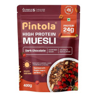 PINTOLA HIGH PROTEIN MUESLI DARK CHOCOLATE FLAVOUR 400.00 GM