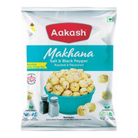 AAKASH MAKHANA SALT & BLACK PEPPER  12.00 GM