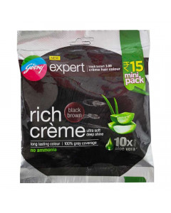 GODREJ EXPERT RICH CREME HAIR COLOUR 3.0 BLACK BROWN 11GM + 11.00 ML GODREJ EXPERT RICH CREME HAIR COLOUR 3.0 BLACK BROWN 11GM + 11.00 ML