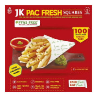 JK PAC FRESH FOOD WRAPPING PAPER 28X28 CM 100 SHEETS PACK 1.00 NO