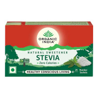 ORGANIC INDIA NATURAL SWEETNER STEVIA 25.00 MG SACHET