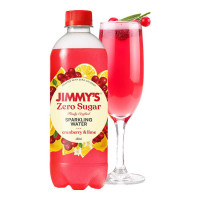 JIMMYS ZERO SUGAR SPARKLING WATER CRANBEERY LIME 600.00 ML BOTTLE