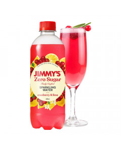 JIMMYS ZERO SUGAR SPARKLING WATER CRANBEERY LIME 600.00 ML BOTTLE JIMMYS ZERO SUGAR SPARKLING WATER CRANBEERY LIME 600.00 ML BOTTLE