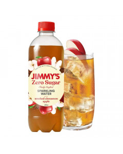 JIMMYS ZERO SUGAR SPARKLING WATER SMOKED CINNAMON APPLE 600.00 ML BOTTLE JIMMYS ZERO SUGAR SPARKLING WATER SMOKED CINNAMON APPLE 600.00 ML BOTTLE