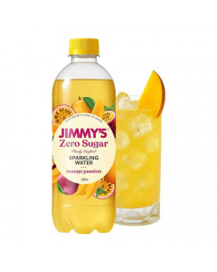 JIMMYS ZERO SUGAR SPARKLING WATER MANGO PASSION 600.00 ML BOTTLE JIMMYS ZERO SUGAR SPARKLING WATER MANGO PASSION 600.00 ML BOTTLE