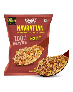 ROASTY TASTY NAVRATTAN MIX NO ONION GARLIC ROASTED NAMKEEN 150.00 GM PACKET