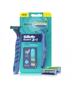 GILLETTE GUARD 3 IN 1 2 CARTRIDGES + 1 HANDLE 1.00 PCS