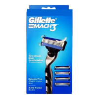 GILLETTE MACH3 1 RAZOR + 4 CARTRIDGES 1.00 PCS
