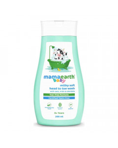 MAMAEARTH BABY MILKY SOFT HEAD TO TOE WASH 200.00 ML MAMAEARTH BABY MILKY SOFT HEAD TO TOE WASH 200.00 ML