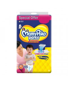 MAMY POKO PANTS STANDARD DIAPER XL 12-17 KG 46 PCS PACKET MAMY POKO PANTS STANDARD DIAPER XL 12-17 KG 46 PCS PACKET