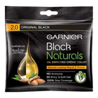 GARNIER BLACK NATURALS 2.0 ORIGINAL BLACK COLOUR 20.00 GM SACHET