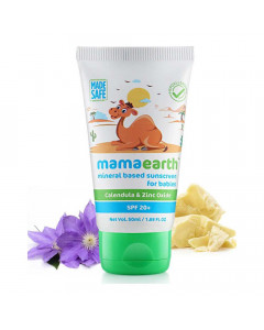 MAMAEARTH BABY MINERAL BASED SUNSCREEN SPF20+ 50.00 GM TUBE MAMAEARTH BABY MINERAL BASED SUNSCREEN SPF20+ 50.00 GM TUBE