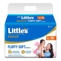 LITTLES PREMIUM BABY PANTS L 9-14 KG 30 PCS PACKET