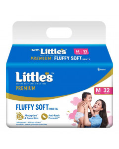 LITTLES PREMIUM BABY PANTS M 7-12 KG 32 PCS PACKET LITTLES PREMIUM BABY PANTS M 7-12 KG 32 PCS PACKET