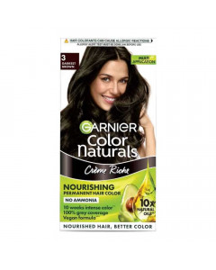 GARNIER COLOR NATURALS 3 DARKEST BROWN CREAM 60 ML+ 60.00 GM BOX
