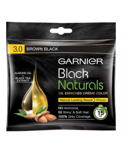 GARNIER BLACK NATURAL BROWN COLOUR 3.0 20 ML+ 20.00 GM PACKET