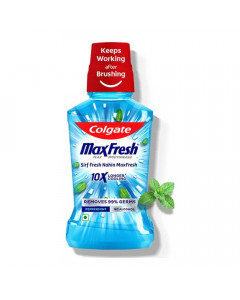 COLGATE MAXFRESH PEPPERMINT MOUTHWASH 100.00 ML BOTTLE COLGATE MAXFRESH PEPPERMINT MOUTHWASH 100.00 ML BOTTLE