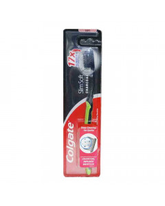 COLGATE SLIM SOFT CHARCOAL 17X TOOTHBRUSH 1.00 NO PACKET