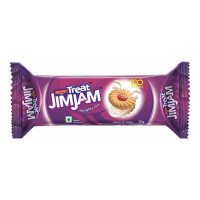 BRITANNIA TREAT JIM JAM CREAM BISCUITS 92 GM PACKET