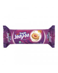 BRITANNIA TREAT JIM JAM CREAM BISCUITS 92 GM PACKET