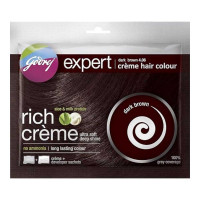 GODREJ EXPERT RICH CREME HAIR COLOUR DARK BROWN 4.06 20 GM+ 20.00 ML SACHET