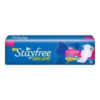 STAYFREE SECURE DRY EXTRA LARGE 6.00 PADS PACKET