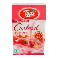 TOPS STRAWBERRY CUSTARD POWDER 100.00 GM BOX