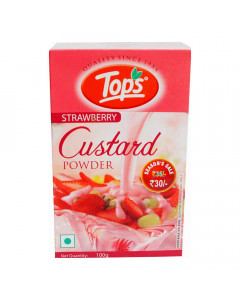 TOPS STRAWBERRY CUSTARD POWDER 100.00 GM BOX TOPS STRAWBERRY CUSTARD POWDER 100.00 GM BOX
