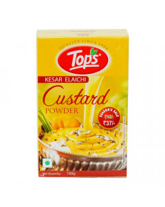 TOPS KESAR ELAICHI CUSTARD POWDER 100.00 GM BOX TOPS KESAR ELAICHI CUSTARD POWDER 100.00 GM BOX