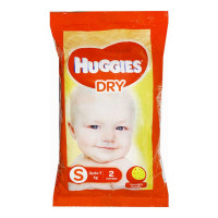HUGGIES DRY SMALL 2 DIAPERS UP TO 7 KG 1.00 NO