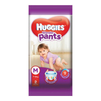 HUGGIES  WONDER PANTS MEDIUM 2 PANTS 7-12 KG 1.00 NO