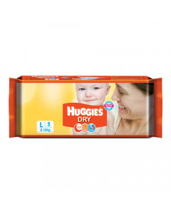 HUGGIES DRY LARGE 5 DIAPERS 8- 14.00 KG PACKET